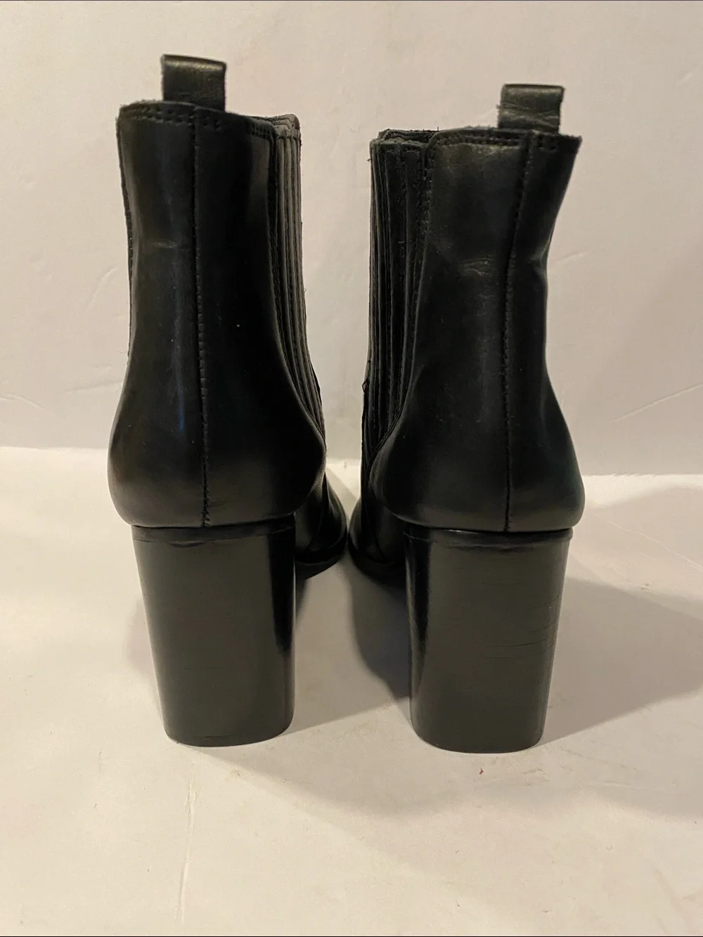 Marc Fisher Matter Black Leather Chelsea Boot